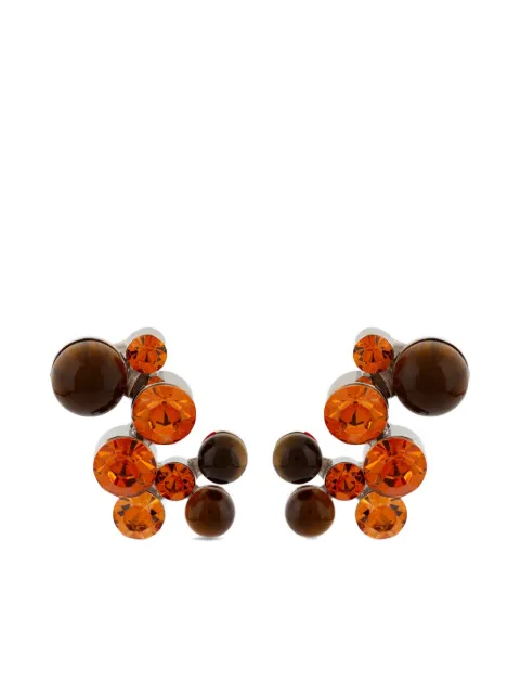 DRIES VAN NOTEN stone pin earrings Silver 252018241084