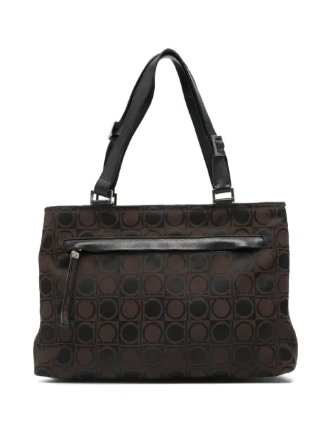 Ferragamo Pre-Owned 2000s circle-pattern tote bag Brown SF450CU