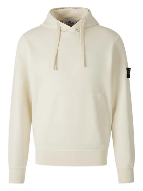 Stone Island 6100062 organic cotton fleece sweatshirt Neutrals L1S156100062S0051