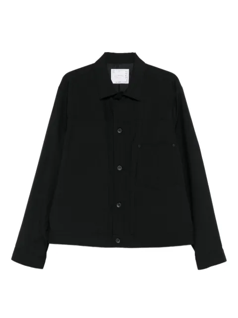 sacai button-fastening shirt jacket Black 2503745M