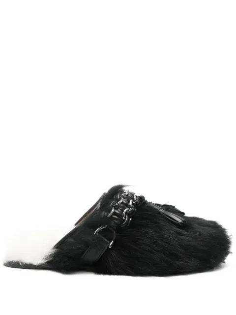 Toga Pulla chain-embellished mules Black FTGPW144009023