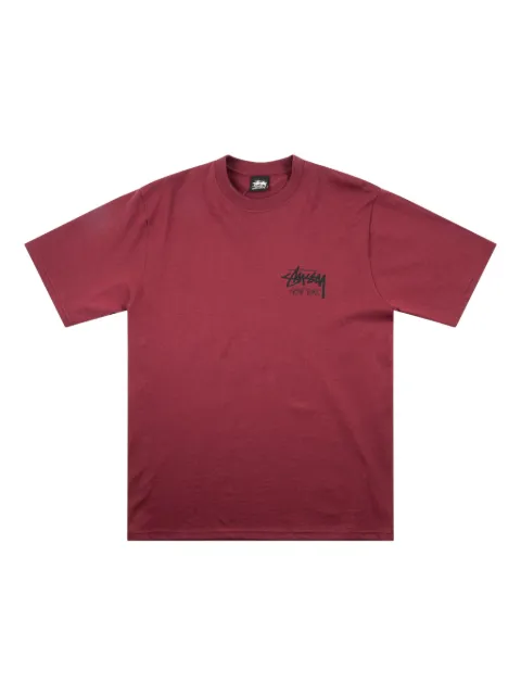Stüssy New York logo-print T-shirt Red STUS22