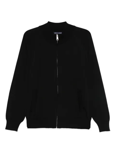 Comme des Garçons Homme wool zip-up sweater Black HPN010W25
