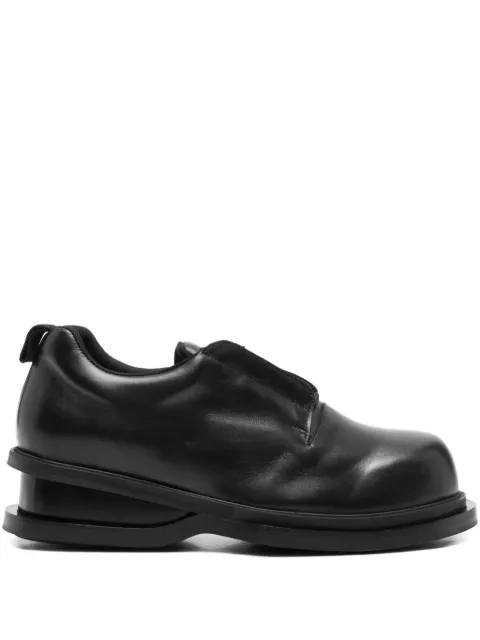 EGONlab. leather derby shoes Black FEGLMPLSD09009