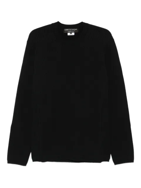 Comme des Garçons Homme Plus cotton blend sweater Black PPN010W25
