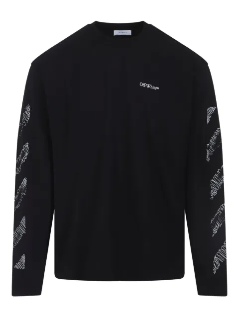 Off-White long-sleeve t-shirt Black OMAB09CF25JER0051001