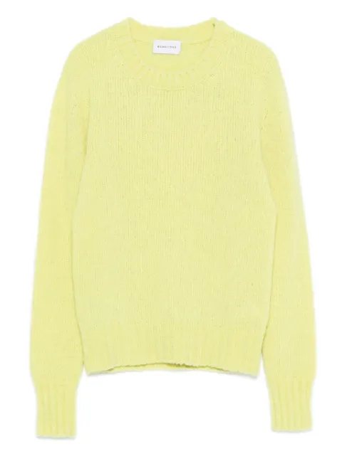 SCAGLIONE round-neck long-sleeve sweater Yellow DNB034
