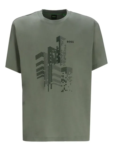BOSS graphic-print T-shirt Green 50552184