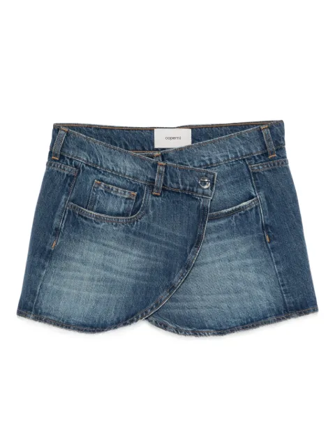 Coperni wrap-design denim skirt Blue COPJ24F2029