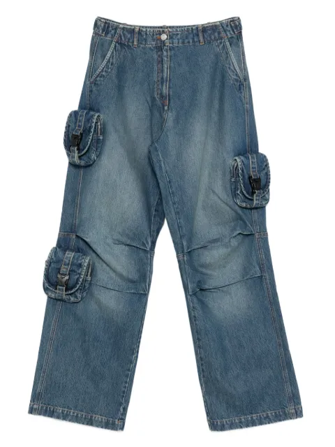 Coperni flap-pocket cotton jeans Blue COPP148F2014