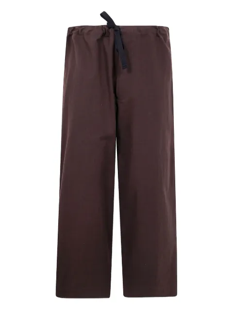 Y's drawstring pocket trousers Brown YLP04019