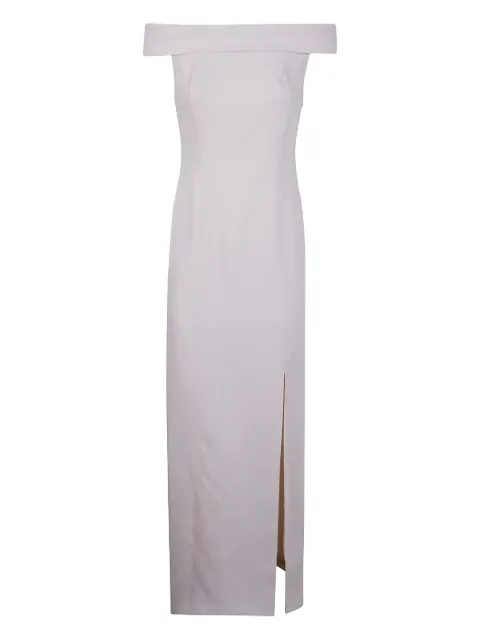 Lauren Ralph Lauren off-shoulder side-split dress Neutrals 253982109
