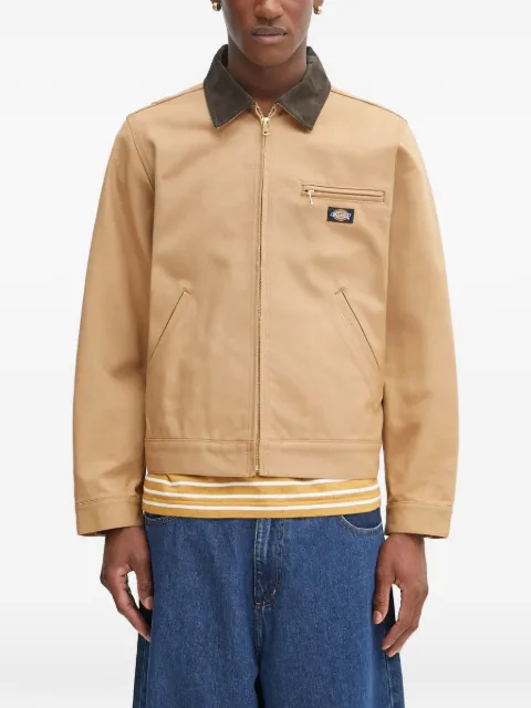 WACKO MARIA corduroy-collar zip-up jacket Brown 25SSWMODC01