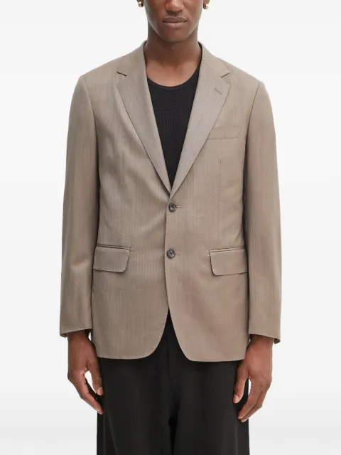 WACKO MARIA herringbone buttoned blazer Neutrals 25SSWMOSU03