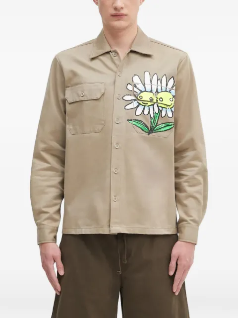 Sky High Farm pocket floral-print shirt Neutrals SHF07B014