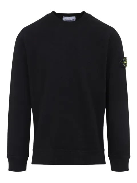 Stone Island logo-detail crew-neck sweatshirt Black K2S156100053S0238