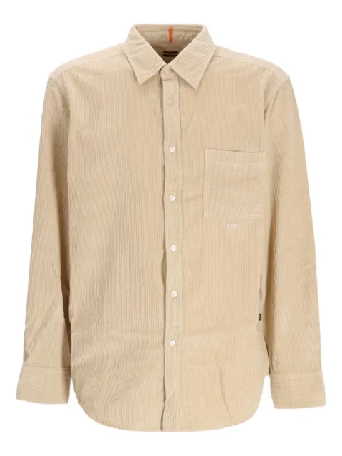 BOSS corduroy pocket shirt Neutrals 50548976