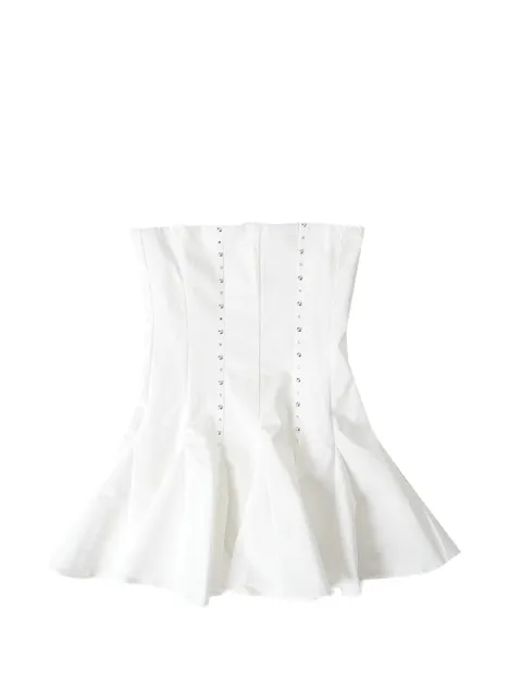 Gimaguas Williams studded mini dress White RWS2403004