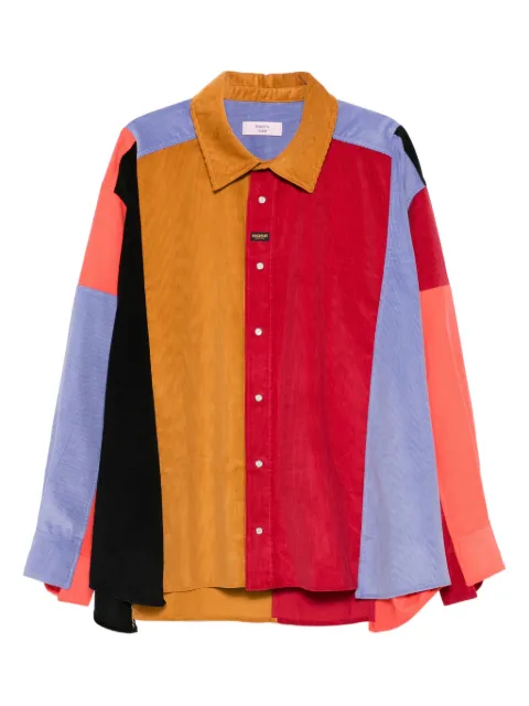 Martine Rose panelled corduroy shirt Red 486WP21800