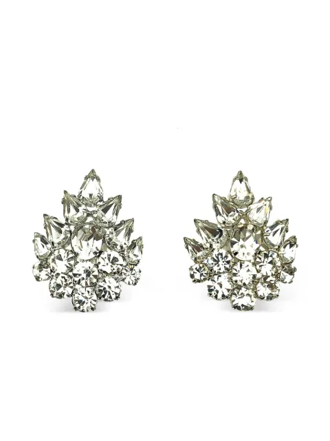Jennifer Gibson Jewellery 1980s crystal cluster earrings Silver JGJCRYSCLUSERG