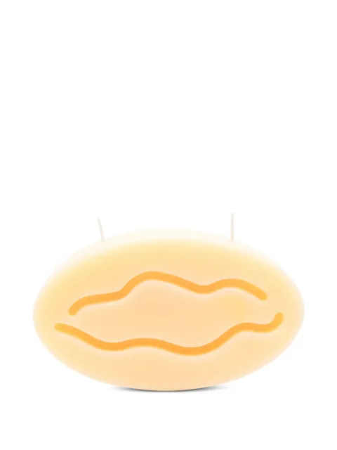 CARNE BOLLENTE oval-shaped candle Yellow AW25CDL0102