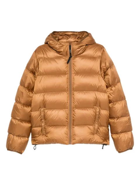 ASPESI hooded puffer coat Brown 3I06E041