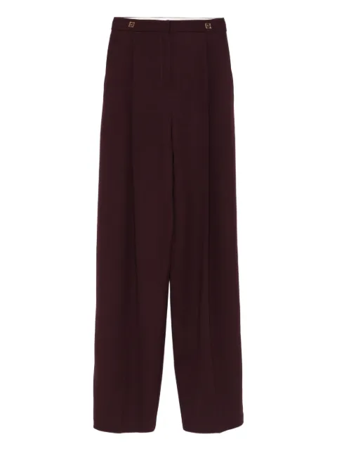 Elisabetta Franchi pleated-front trousers Red PA12358E2