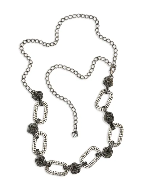 Jennifer Gibson Jewellery 1970s crystal chain belt Silver JGJYSLCRYSBELT
