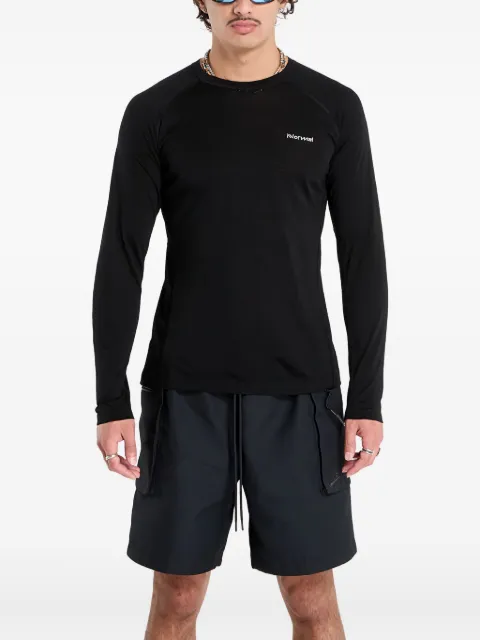 NNORMAL long-sleeve crew-neck T-shirt Black N2CMML1001