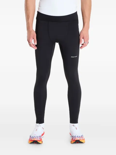 NNORMAL elasticated-waist logo-detail Black N2CMAT1001