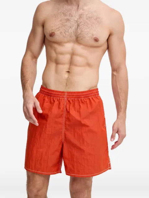 Gramicci contrast-stitch logo-patch swim shorts Orange G3SUP038