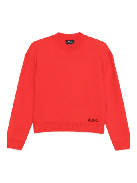 A.P.C. crew-neck seater Red WVBDKF23373