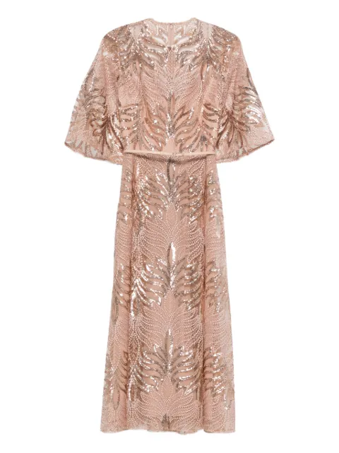 Elie Saab sequin-embellished midi dress Pink D0787NP25TU015