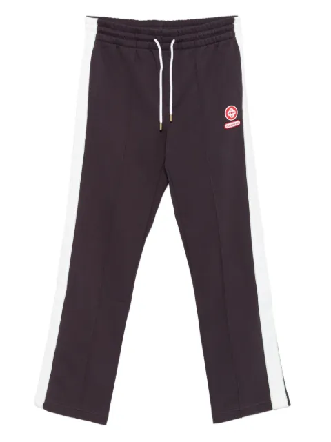 Casablanca side-stripe cotton trousers Purple MAW25JTR296