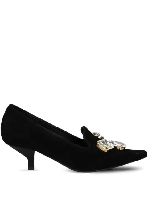 Ras 50mm crystal-embellished pointed pumps Black 8231F