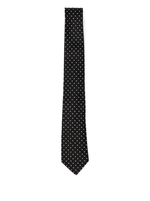 Giorgio Armani dot-print silk tie Black GM000802TE16577FC027