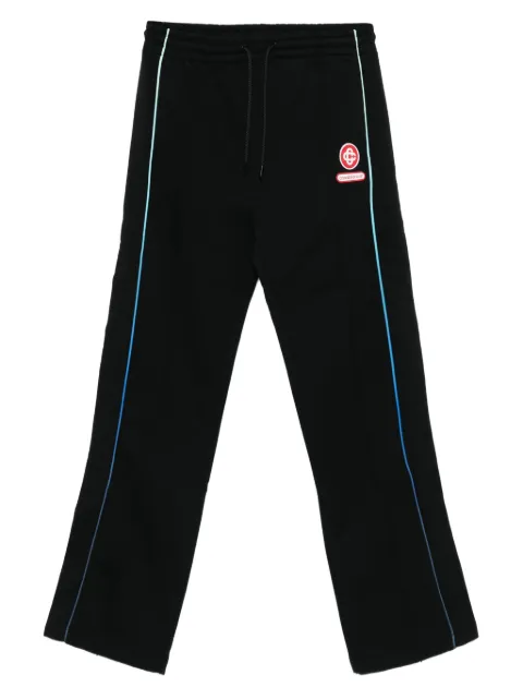 Casablanca side-stripe elastic-waist trousers Black MAW25JTR30