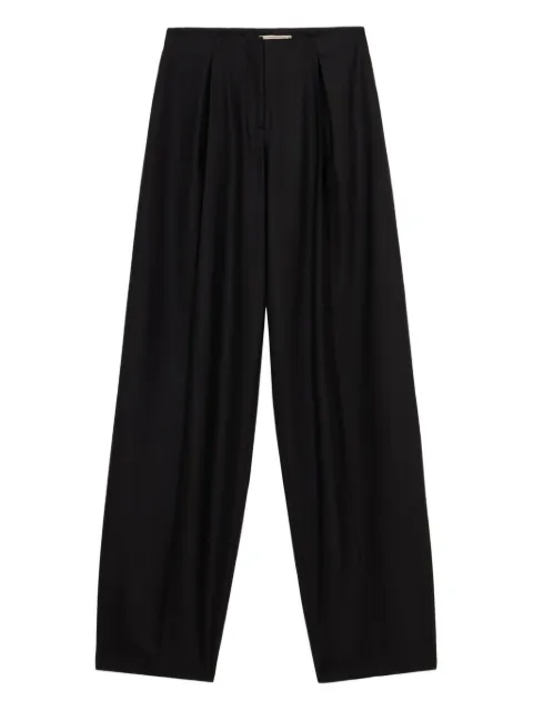 Blumarine pleated zip-detail trousers Black 4P100A