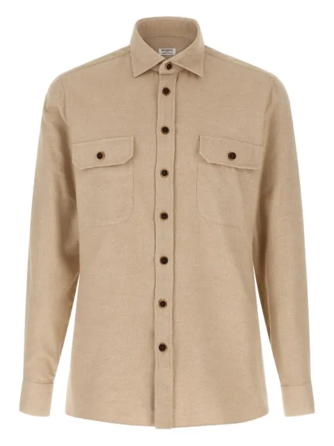 BORRIELLO NAPOLI flap-pockets shirt Neutrals 210601