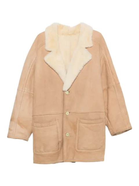A.N.G.E.L.O. Vintage Cult 1990s shearling coat Neutrals AN450CD