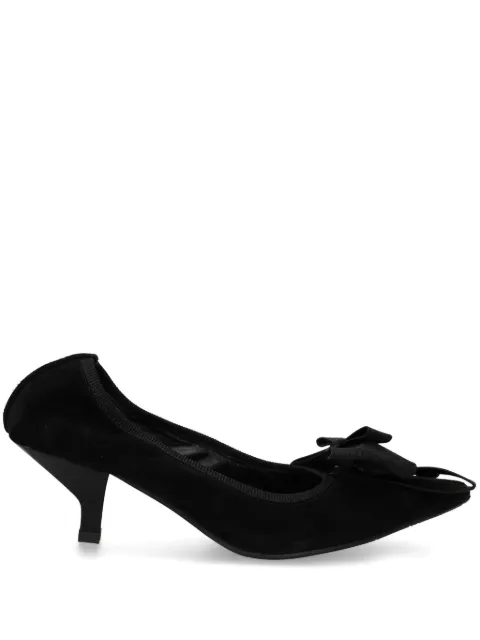 Ras 50mm bow-detail kitten-heel pumps Neutrals 8235F