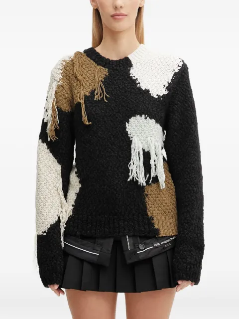 Andersson Bell patchwork sweater Black ATB1365W