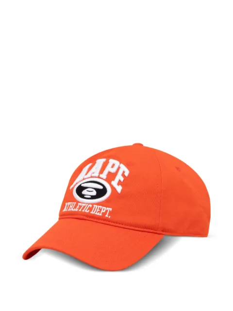 AAPE BY *A BATHING APE® Moonface embroidered baseball cap Orange ACP5257XXM
