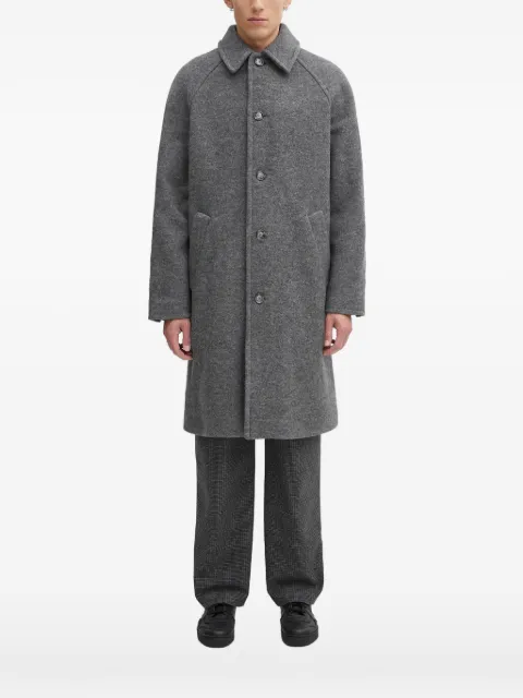 A.P.C. button-fastening collar coat Grey WVBEHH01516