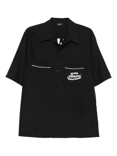 AMIRI printed-pocket short-sleeve shirt Black AMSTCA1194