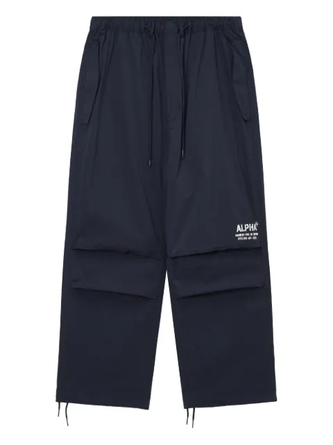 Alpha Industries layered drawstring trousers Blue AIPT0022