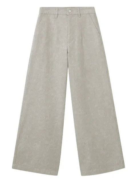 b+ab wide-leg straight trousers Grey 5F124AS