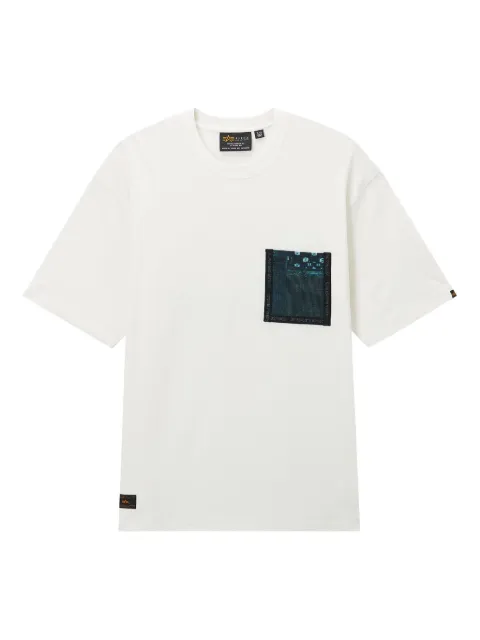 Alpha Industries graphic-patch pocket T-shirt White AITE0055