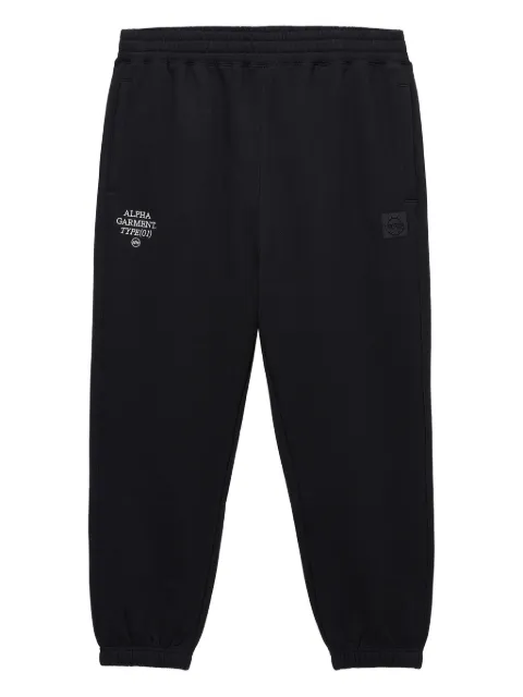 Alpha Industries logo-embroidered track pants Black AIPT1152