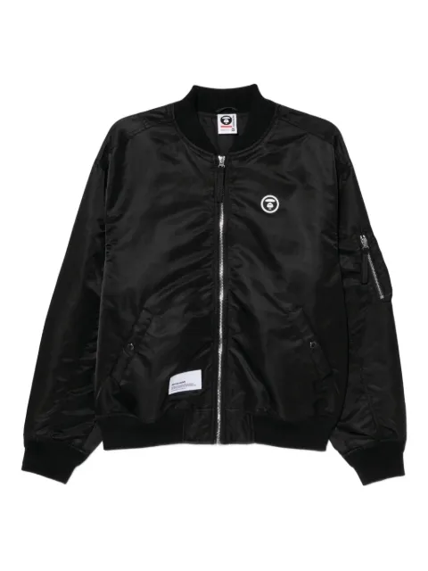 AAPE BY *A BATHING APE® logo bomber jacket Black AAPLJM7728XXPBKX